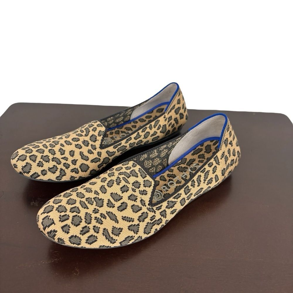 Rothy's Brown Black Leopard Print Ballet Flat Women's 8